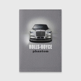 Обложка для паспорта матовая кожа с принтом Rolls-Royce Phantom , натуральная матовая кожа | размер 19,3 х 13,7 см; прозрачные пластиковые крепления | bmw | rolls royce | авто | автомобиль | машина | роллс ройс | тачка | элита