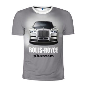 Мужская футболка 3D спортивная с принтом Rolls-Royce Phantom , 100% полиэстер с улучшенными характеристиками | приталенный силуэт, круглая горловина, широкие плечи, сужается к линии бедра | bmw | rolls royce | авто | автомобиль | машина | роллс ройс | тачка | элита