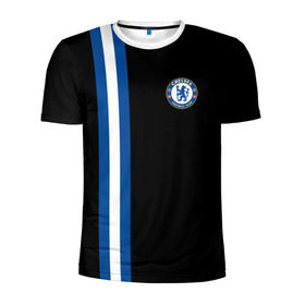 Мужская футболка 3D спортивная с принтом Chelsea / Line Сollection , 100% полиэстер с улучшенными характеристиками | приталенный силуэт, круглая горловина, широкие плечи, сужается к линии бедра | chelsea | английская | лига | премьер | челси