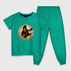 Детская пижама хлопок с принтом Нейромонах Феофан 1 , 100% хлопок |  брюки и футболка прямого кроя, без карманов, на брюках мягкая резинка на поясе и по низу штанин
 | 