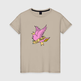 Женская футболка хлопок с принтом CryBaby , 100% хлопок | прямой крой, круглый вырез горловины, длина до линии бедер, слегка спущенное плечо | lil peep | rap | густав ор | лил пип | рэп