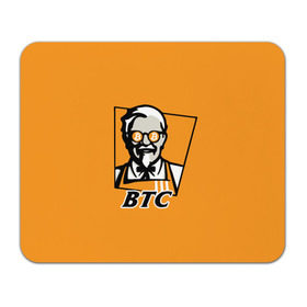 Коврик прямоугольный с принтом BITCOIN в стиле KFC , натуральный каучук | размер 230 х 185 мм; запечатка лицевой стороны | bitcoin | btc | crypto | kfc | биткоин | валюта | деньги | криптовалюта | цифровое золото