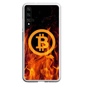 Чехол для Honor 20 с принтом BITCOIN FIRE , Силикон | Область печати: задняя сторона чехла, без боковых панелей | bitcoin | btc | coin | crypto | ethereum | money | orange | биткоин | валюта | деньги | известные | криптовалюта | логотип | монета | надписи.cash | оранжевый | цвет | цифровое золото | эфир