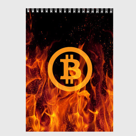 Скетчбук с принтом BITCOIN FIRE , 100% бумага
 | 48 листов, плотность листов — 100 г/м2, плотность картонной обложки — 250 г/м2. Листы скреплены сверху удобной пружинной спиралью | bitcoin | btc | coin | crypto | ethereum | money | orange | биткоин | валюта | деньги | известные | криптовалюта | логотип | монета | надписи.cash | оранжевый | цвет | цифровое золото | эфир