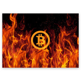 Поздравительная открытка с принтом БИТКОИН | BITCOIN , 100% бумага | плотность бумаги 280 г/м2, матовая, на обратной стороне линовка и место для марки
 | bitcoin | btc | coin | crypto | ethereum | money | orange | биткоин | валюта | деньги | известные | криптовалюта | логотип | монета | надписи.cash | оранжевый | цвет | цифровое золото | эфир