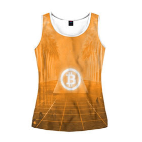 Женская майка 3D с принтом BITCOIN , 100% полиэстер | круглая горловина, прямой силуэт, длина до линии бедра | bitcoin | btc | coin | crypto | ethereum | money | orange | биткоин | валюта | деньги | известные | криптовалюта | логотип | монета | надписи.cash | оранжевый | цвет | цифровое золото | эфир