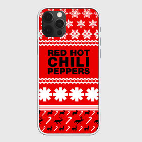 Чехол для iPhone 12 Pro Max с принтом Праздничный RHCP , Силикон |  | Тематика изображения на принте: red hot chili peppers | rhcp | альтернативный | группа | джош клингхоффер | знак | красные острые перцы чили | красный | метал | надпись | новогодний | новый год | праздник | ред хот ч | рождество | рок | рхчп | рэп