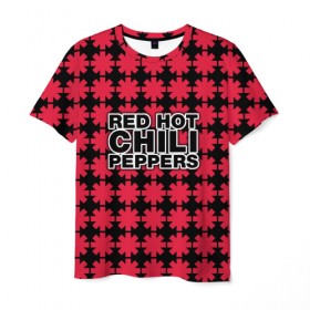 Мужская футболка 3D с принтом Red Hot Chili Peppers , 100% полиэфир | прямой крой, круглый вырез горловины, длина до линии бедер | 