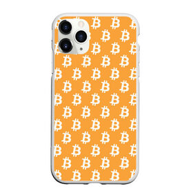 Чехол для iPhone 11 Pro Max матовый с принтом Bitcoin , Силикон |  | bitcoin | биткоин | деньги