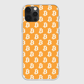 Чехол для iPhone 12 Pro с принтом Bitcoin , силикон | область печати: задняя сторона чехла, без боковых панелей | bitcoin | биткоин | деньги