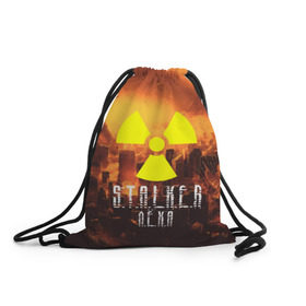 Рюкзак-мешок 3D с принтом S.T.A.L.K.E.R Леха , 100% полиэстер | плотность ткани — 200 г/м2, размер — 35 х 45 см; лямки — толстые шнурки, застежка на шнуровке, без карманов и подкладки | леха | радиация | сталкер