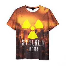 Мужская футболка 3D с принтом S.T.A.L.K.E.R Женя , 100% полиэфир | прямой крой, круглый вырез горловины, длина до линии бедер | s.t.a.l.k.e.r. | stalker | женя | припять | сталкер | чернобыль
