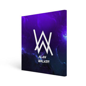 Холст квадратный с принтом Alan Walker SPACE COLLECTION , 100% ПВХ |  | alan walker | club | music | абстракция | клубная музыка | космос | краски | музыка