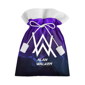 Подарочный 3D мешок с принтом Alan Walker SPACE COLLECTION , 100% полиэстер | Размер: 29*39 см | Тематика изображения на принте: alan walker | club | music | абстракция | клубная музыка | космос | краски | музыка