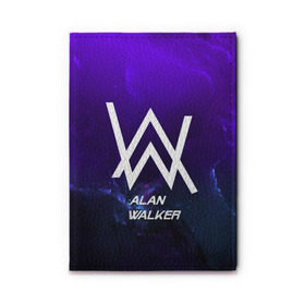 Обложка для автодокументов с принтом Alan Walker SPACE COLLECTION , натуральная кожа |  размер 19,9*13 см; внутри 4 больших “конверта” для документов и один маленький отдел — туда идеально встанут права | alan walker | club | music | абстракция | клубная музыка | космос | краски | музыка