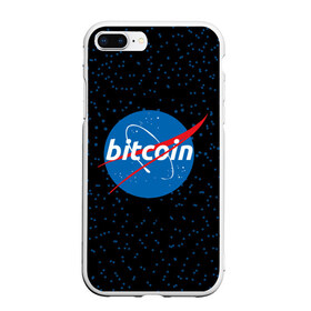 Чехол для iPhone 7Plus/8 Plus матовый с принтом BITCOIN в стиле NASA , Силикон | Область печати: задняя сторона чехла, без боковых панелей | bitcoin | btc | crypto | биткоин | валюта | деньги | криптовалюта | майнер | майнинг | цифровое золото