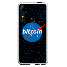 Чехол для Honor P Smart Z с принтом BITCOIN в стиле NASA , Силикон | Область печати: задняя сторона чехла, без боковых панелей | bitcoin | btc | crypto | биткоин | валюта | деньги | криптовалюта | майнер | майнинг | цифровое золото