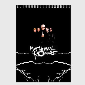 Скетчбук с принтом My Chemical Romance , 100% бумага
 | 48 листов, плотность листов — 100 г/м2, плотность картонной обложки — 250 г/м2. Листы скреплены сверху удобной пружинной спиралью | gerard way | mcr | my chemical romance | альтернативный | группа | джерард уэй | май кемикал романс | мкр | мой химический роман | мхр | мцр | панк | поп | поппанк | рок | рэй торо