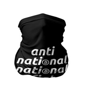 Бандана-труба 3D с принтом Anti National National Fiat , 100% полиэстер, ткань с особыми свойствами — Activecool | плотность 150‒180 г/м2; хорошо тянется, но сохраняет форму | 