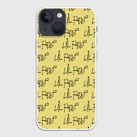 Чехол для iPhone 13 mini с принтом LiL PEEP Pattern ,  |  | band | cry baby | emo | lil peep | music | musician | rap | swag | логотип | музыка | музыкант | нытик. | рэп | сваг | эмо
