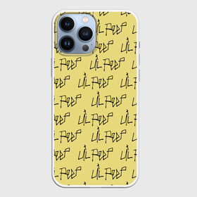 Чехол для iPhone 13 Pro Max с принтом LiL PEEP Pattern ,  |  | Тематика изображения на принте: band | cry baby | emo | lil peep | music | musician | rap | swag | логотип | музыка | музыкант | нытик. | рэп | сваг | эмо