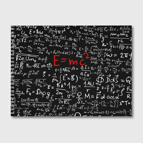 Альбом для рисования с принтом Формулы E=mc2 , 100% бумага
 | матовая бумага, плотность 200 мг. | Тематика изображения на принте: emc | альберт | доска | емс хипстер | мел | физик | физика | формула | энштейн