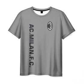 Мужская футболка 3D с принтом AC MILAN , 100% полиэфир | прямой крой, круглый вырез горловины, длина до линии бедер | ac milan | fc | fc milan | football | milan | soccer | клуб | милан | спорт | спортивные | фк | футбол