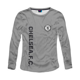 Женский лонгслив 3D с принтом Chelsea Uniform , 100% полиэстер | длинные рукава, круглый вырез горловины, полуприлегающий силуэт | Тематика изображения на принте: chelsea | fc | спорт | спортивные | футбол | футбольный клуб | челси