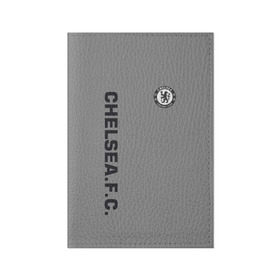 Обложка для паспорта матовая кожа с принтом Chelsea Uniform , натуральная матовая кожа | размер 19,3 х 13,7 см; прозрачные пластиковые крепления | Тематика изображения на принте: chelsea | fc | спорт | спортивные | футбол | футбольный клуб | челси