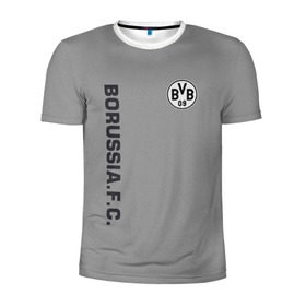 Мужская футболка 3D спортивная с принтом FC Borussia 2018 Vintage , 100% полиэстер с улучшенными характеристиками | приталенный силуэт, круглая горловина, широкие плечи, сужается к линии бедра | borussia dortmund | fc | спорт | спортивные | футбол | футбольный клуб