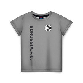 Детская футболка 3D с принтом FC Borussia 2018 Vintage , 100% гипоаллергенный полиэфир | прямой крой, круглый вырез горловины, длина до линии бедер, чуть спущенное плечо, ткань немного тянется | borussia dortmund | fc | спорт | спортивные | футбол | футбольный клуб