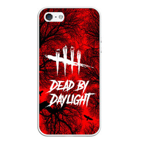 Чехол для iPhone 5/5S матовый с принтом Dead by Daylight , Силикон | Область печати: задняя сторона чехла, без боковых панелей | maniacs | выживалка | жертвы | мертвые днем | ужас | хоррор