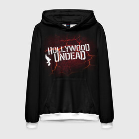 Мужская толстовка 3D с принтом Hollywood Undead , 100% полиэстер | двухслойный капюшон со шнурком для регулировки, мягкие манжеты на рукавах и по низу толстовки, спереди карман-кенгуру с мягким внутренним слоем. | j dog | голивудская нежить | голливудская нежить | джейдог | маски | нежить | рэпкор