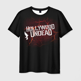 Мужская футболка 3D с принтом Hollywood Undead , 100% полиэфир | прямой крой, круглый вырез горловины, длина до линии бедер | j dog | голивудская нежить | голливудская нежить | джейдог | маски | нежить | рэпкор