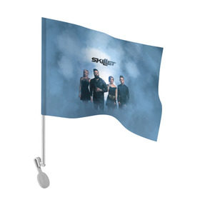 Флаг для автомобиля с принтом Smoke , 100% полиэстер | Размер: 30*21 см | awake | monster | skillet | джон купер | кори купер | рок