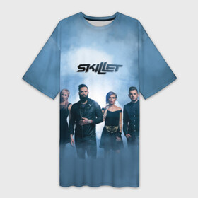 Платье-футболка 3D с принтом Skillet ,  |  | awake | monster | skillet | джон купер | кори купер | рок