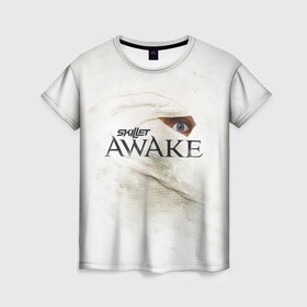Женская футболка 3D с принтом Awake , 100% полиэфир ( синтетическое хлопкоподобное полотно) | прямой крой, круглый вырез горловины, длина до линии бедер | awake | monster | skillet | джон купер | кори купер | рок
