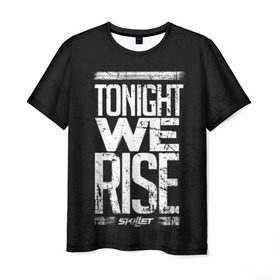Мужская футболка 3D с принтом We Rise , 100% полиэфир | прямой крой, круглый вырез горловины, длина до линии бедер | awake | monster | skillet | джон купер | кори купер | рок