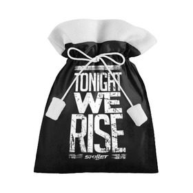 Подарочный 3D мешок с принтом We Rise , 100% полиэстер | Размер: 29*39 см | awake | monster | skillet | джон купер | кори купер | рок