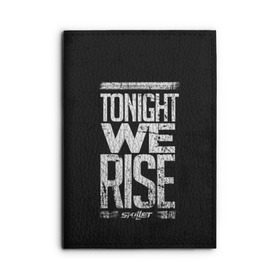 Обложка для автодокументов с принтом We Rise , натуральная кожа |  размер 19,9*13 см; внутри 4 больших “конверта” для документов и один маленький отдел — туда идеально встанут права | Тематика изображения на принте: awake | monster | skillet | джон купер | кори купер | рок