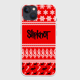 Чехол для iPhone 13 с принтом Праздничный Slipknot ,  |  | slipknot | альтернативный | грув | кори тейлор | красный | крис фен | метал | новогодний | новый год | ню | рождество | рок | слайпкнот | слипкнот | слипнот | снежинки