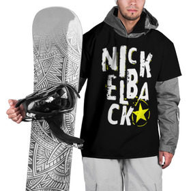 Накидка на куртку 3D с принтом Nickelback , 100% полиэстер |  | nickelback | никелбек | никл бек