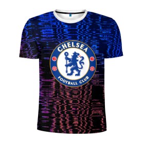 Мужская футболка 3D спортивная с принтом Chelsea football sport 2018 , 100% полиэстер с улучшенными характеристиками | приталенный силуэт, круглая горловина, широкие плечи, сужается к линии бедра | Тематика изображения на принте: 