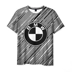 Мужская футболка 3D с принтом BMW SPORT LINE , 100% полиэфир | прямой крой, круглый вырез горловины, длина до линии бедер | auto | automobile | bmw | car | machine | motor | motor car | sport car | автомашина | легковой автомобиль | спортивный автомобиль | тачка