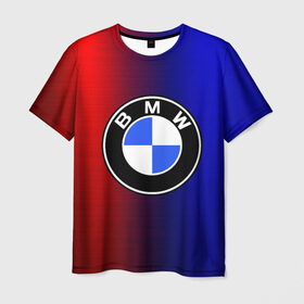Мужская футболка 3D с принтом BMW SPORT ABSTRACT , 100% полиэфир | прямой крой, круглый вырез горловины, длина до линии бедер | auto | automobile | bmw | car | machine | motor | motor car | sport car | автомашина | легковой автомобиль | спортивный автомобиль | тачка