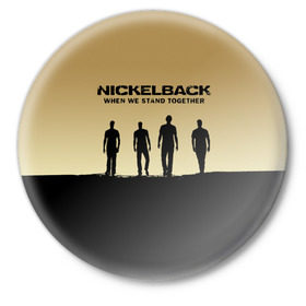 Значок с принтом Nickelback ,  металл | круглая форма, металлическая застежка в виде булавки | back | nickel | nickelback | альтернативный | вот ваша сдача | группа | дэниел адэр | майк крюгер | метал | никелбек | никель | никл бек | постгранж | райан пик | рок | хард | хардрок | чед крюгер