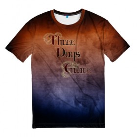 Мужская футболка 3D с принтом Three Days Grace , 100% полиэфир | прямой крой, круглый вырез горловины, длина до линии бедер | band | metal | music | rock | атрибутика | группа | метал | музыка | рок