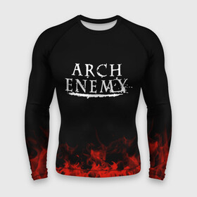 Мужской рашгард 3D с принтом Arch Enemy ,  |  | arch enemy | band | metal | music | rock | атрибутика | группа | метал | музыка | рок