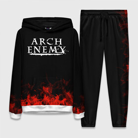 Женский костюм 3D (с толстовкой) с принтом Arch Enemy ,  |  | arch enemy | band | metal | music | rock | атрибутика | группа | метал | музыка | рок