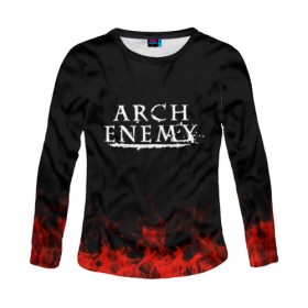 Женский лонгслив 3D с принтом Arch Enemy , 100% полиэстер | длинные рукава, круглый вырез горловины, полуприлегающий силуэт | arch enemy | band | metal | music | rock | атрибутика | группа | метал | музыка | рок